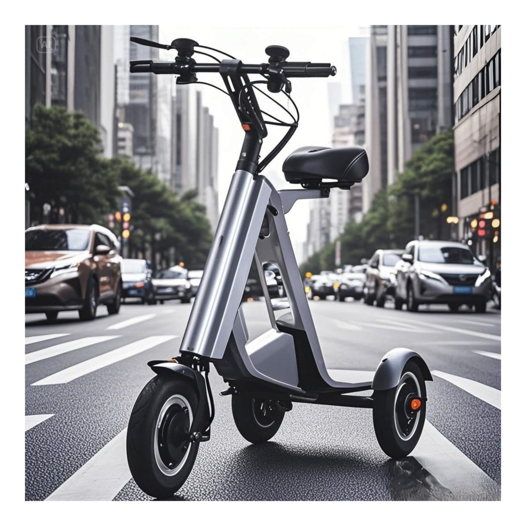 Scooter elétrico dobrável