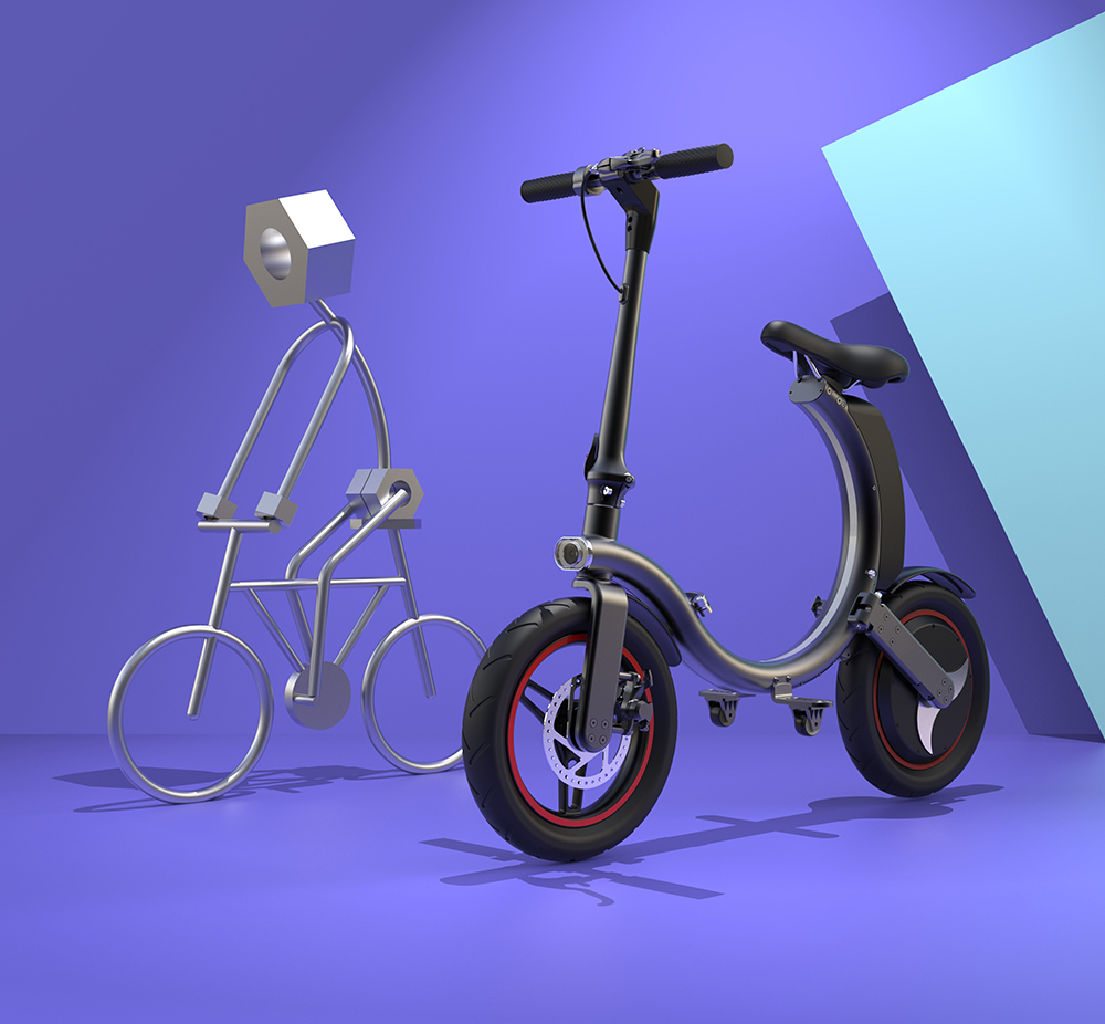 Sammenklappelig elektrisk scooter