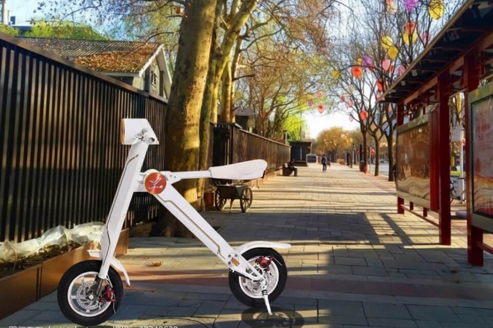 Opvouwbare elektrische scooter