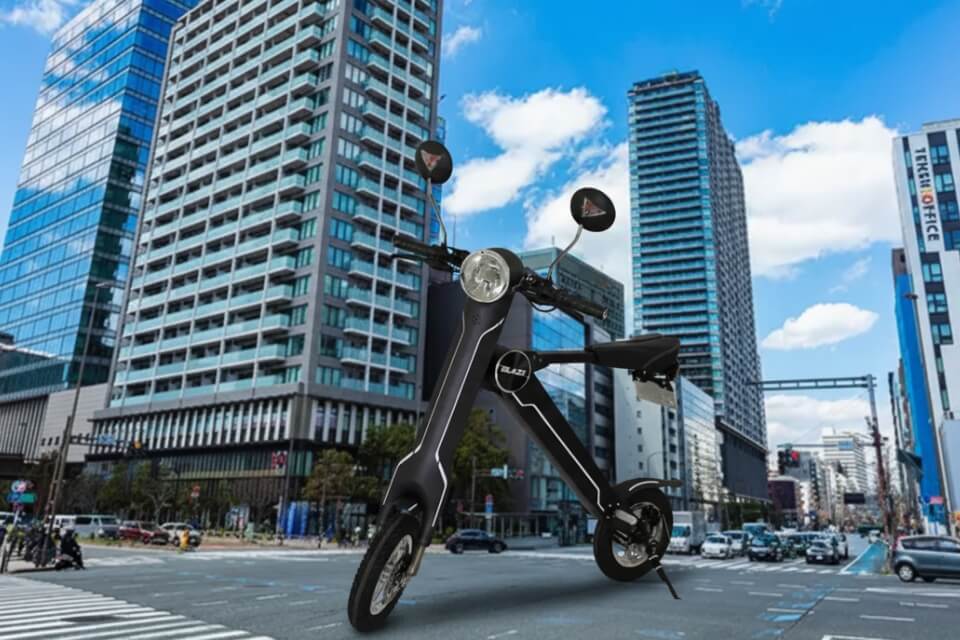 Sammenleggbar elektrisk sparkesykkel
